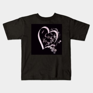 Valentine Bubble Heart Kids T-Shirt